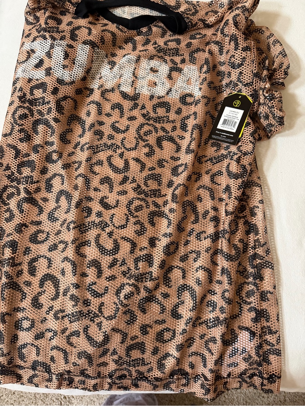 Zumba cheetah Mesh Top L
